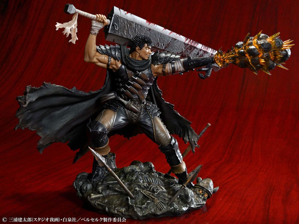 Berserk 1/7 Guts Black Swordsman PVC Statue Ver. 26 cm