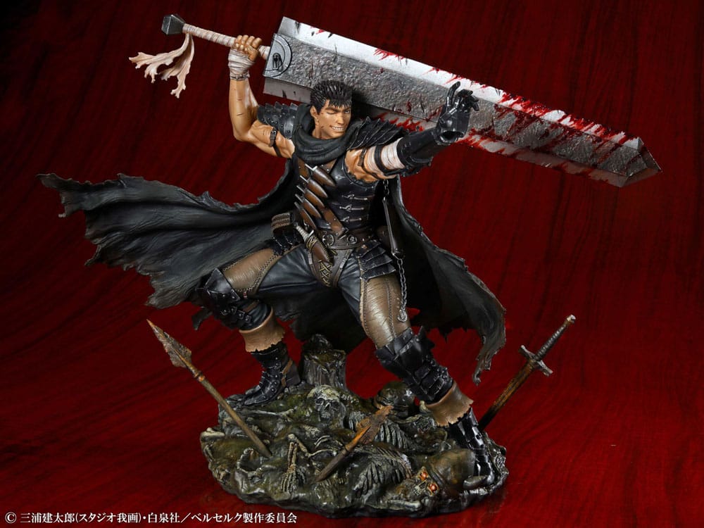 Berserk 1/7 Guts Black Swordsman PVC Statue Ver. 26 cm
