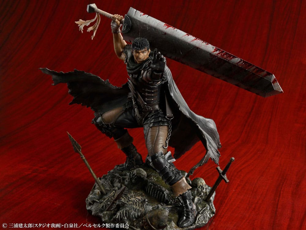 Berserk 1/7 Guts Black Swordsman PVC Statue Ver. 26 cm