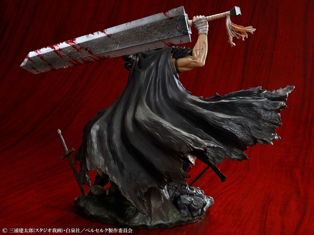 Berserk 1/7 Guts Black Swordsman PVC Statue Ver. 26 cm