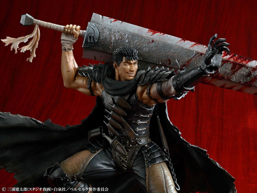 Berserk 1/7 Guts Black Swordsman PVC Statue Ver. 26 cm