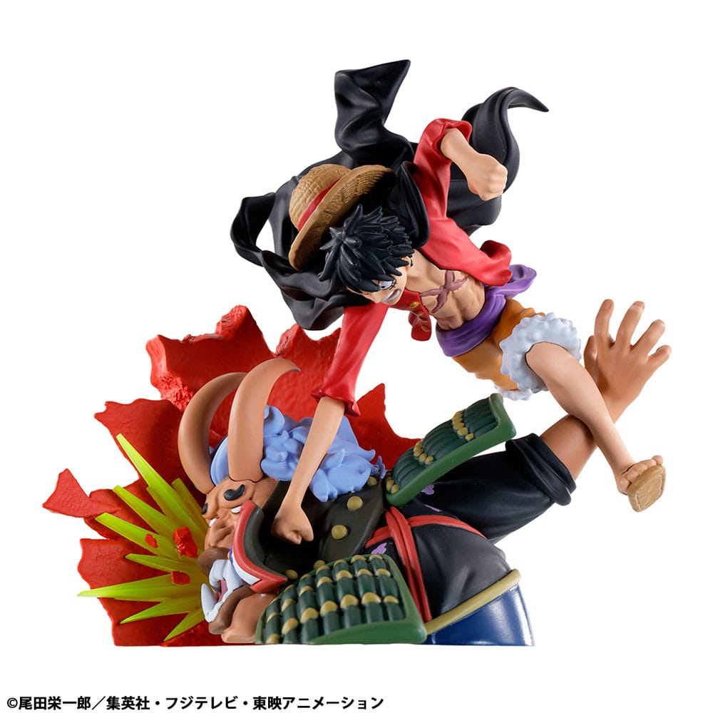 One Piece Petitrama PVC Mini Statue Logbox Rebirth Wano Kuni Vol. 1 Set 9 cm