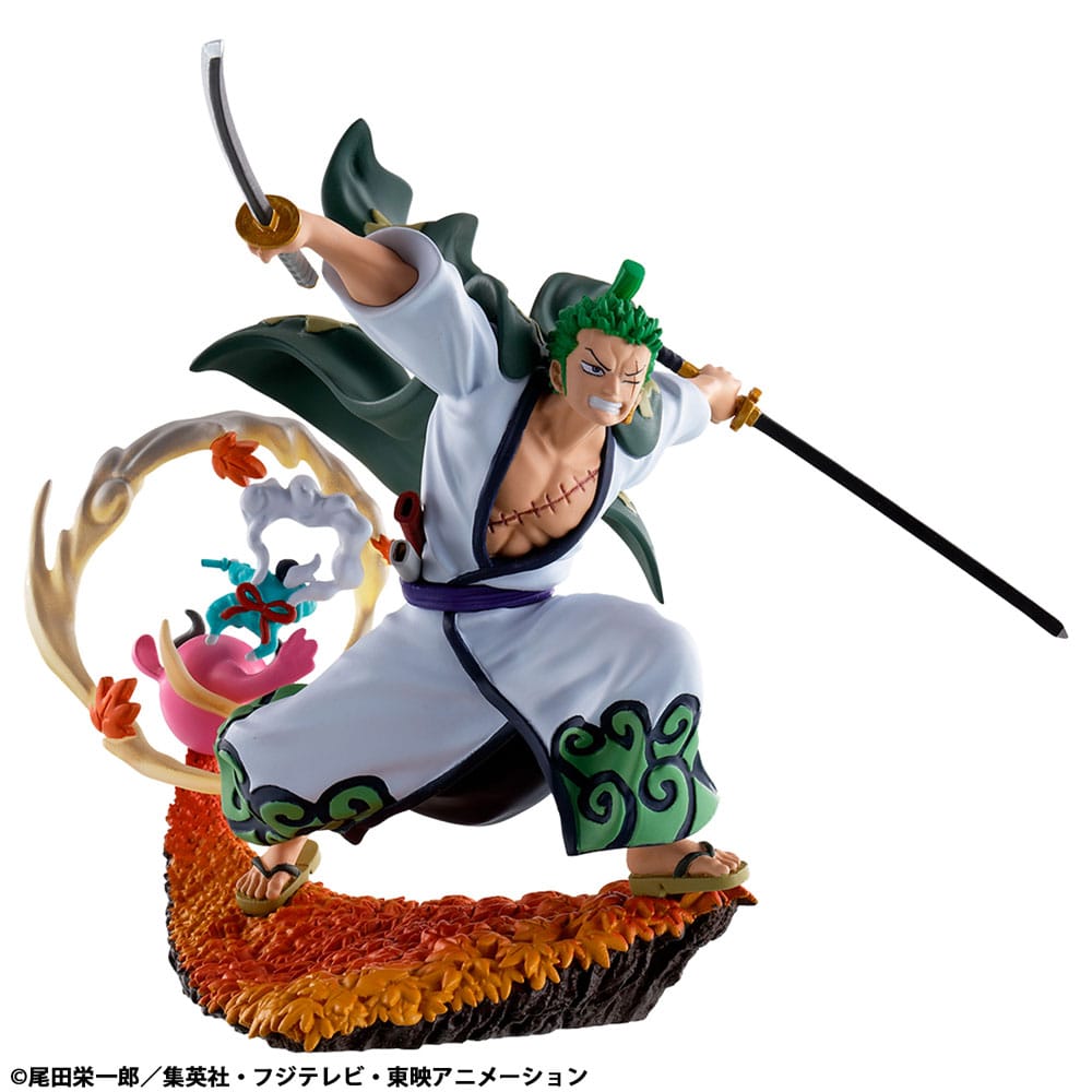 One Piece Petitrama PVC Mini Statue Logbox Rebirth Wano Kuni Vol. 1 Set 9 cm