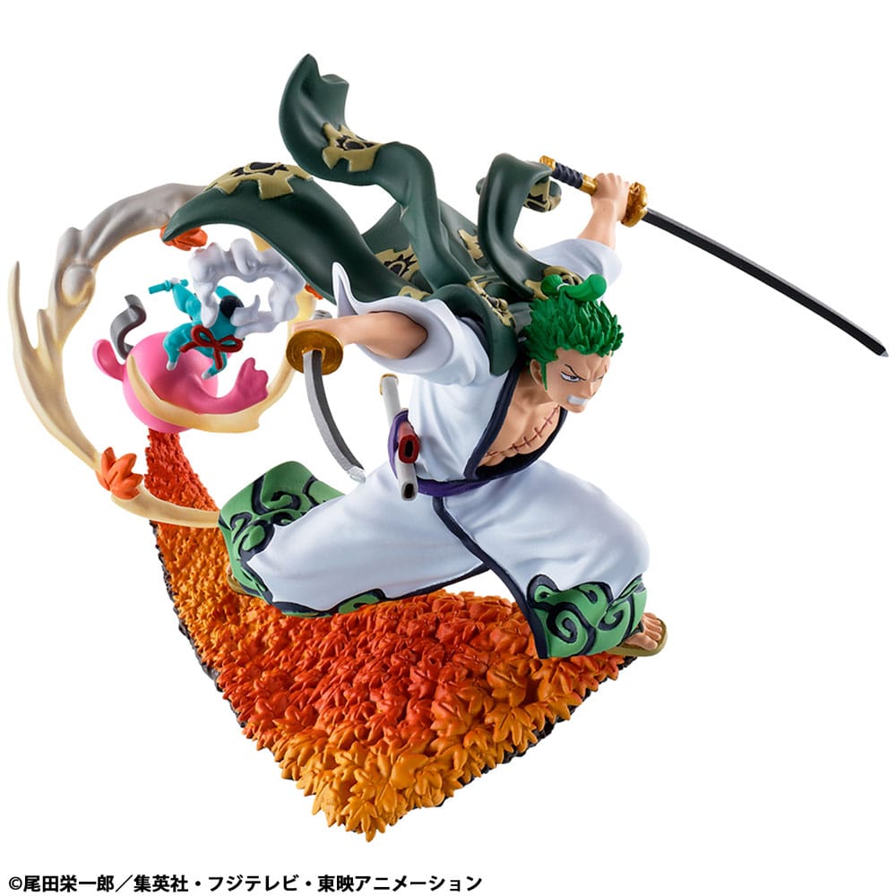 One Piece Petitrama PVC Mini Statue Logbox Rebirth Wano Kuni Vol. 1 Set 9 cm