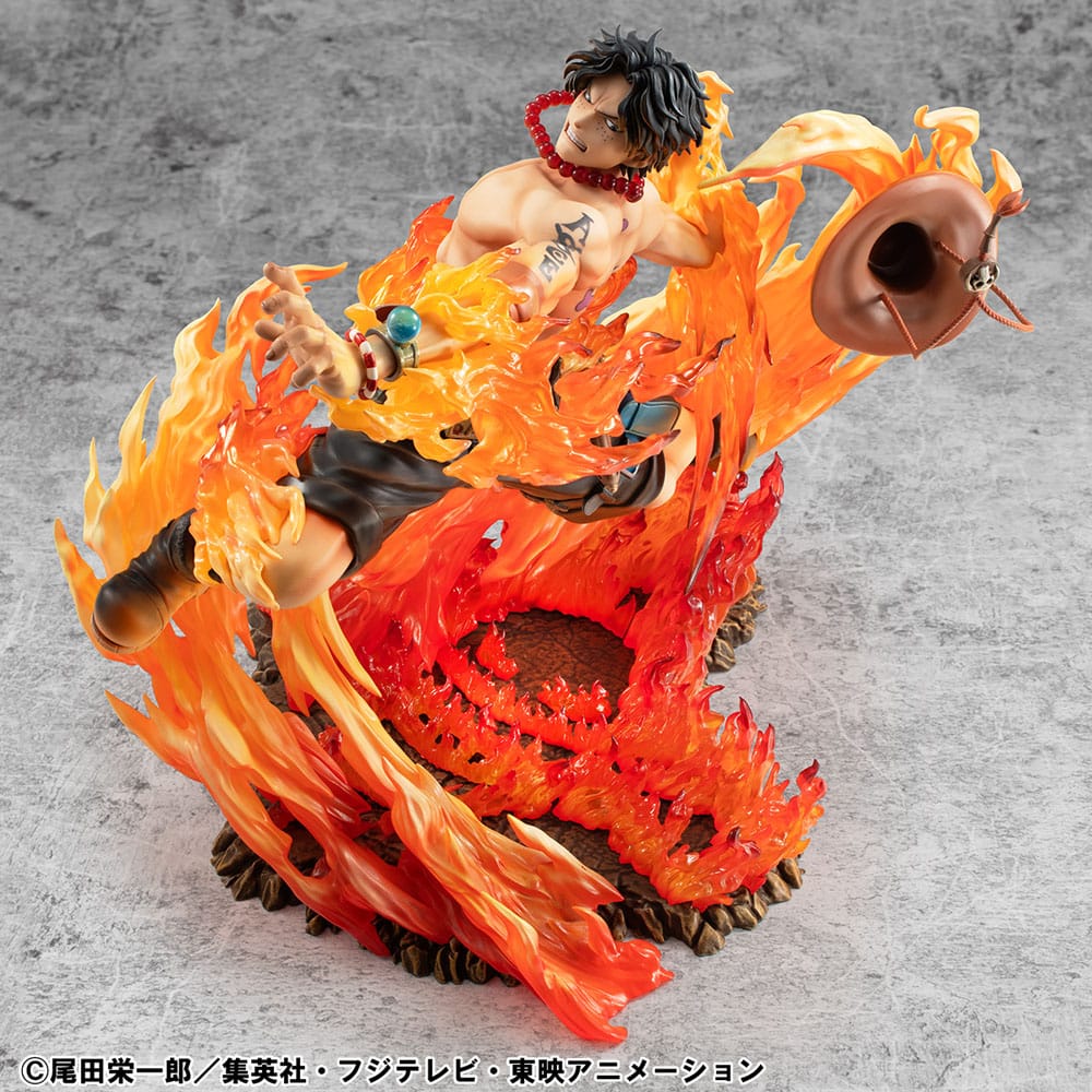 One Piece POP NEO-Maximum PVC Statue Portgas D. Ace 15th Anniversary Super Limited Reprint Ver. 23 cm