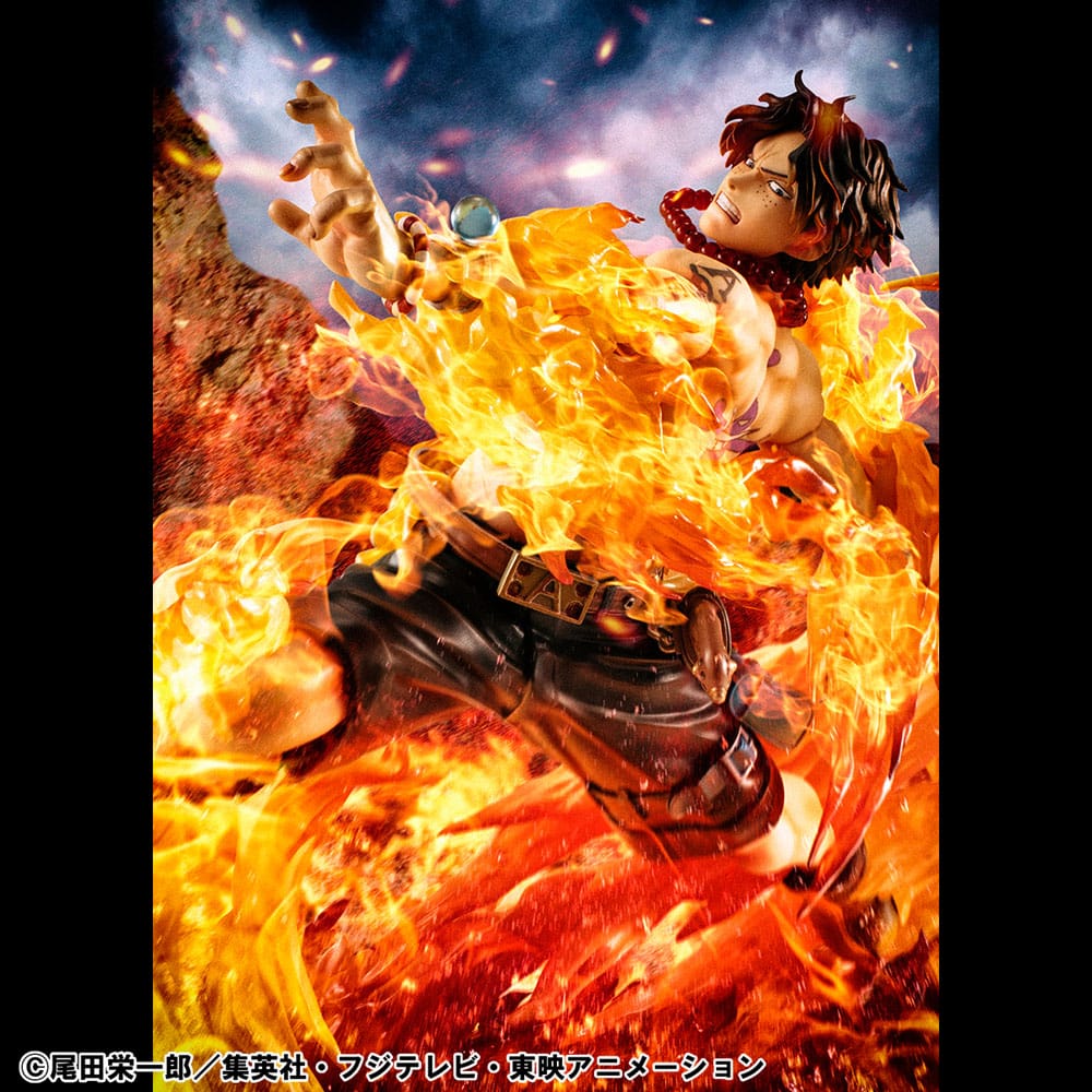 One Piece POP NEO-Maximum PVC Statue Portgas D. Ace 15th Anniversary Super Limited Reprint Ver. 23 cm