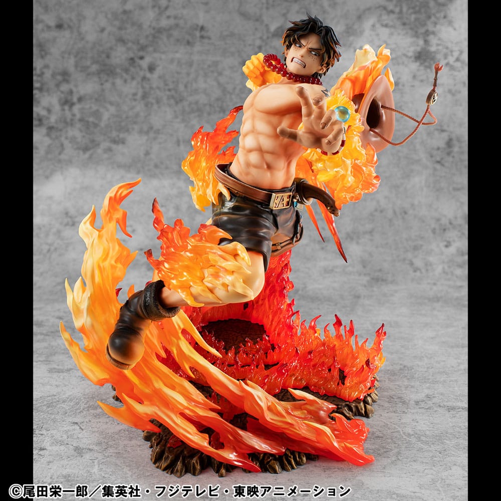 One Piece POP NEO-Maximum PVC Statue Portgas D. Ace 15th Anniversary Super Limited Reprint Ver. 23 cm