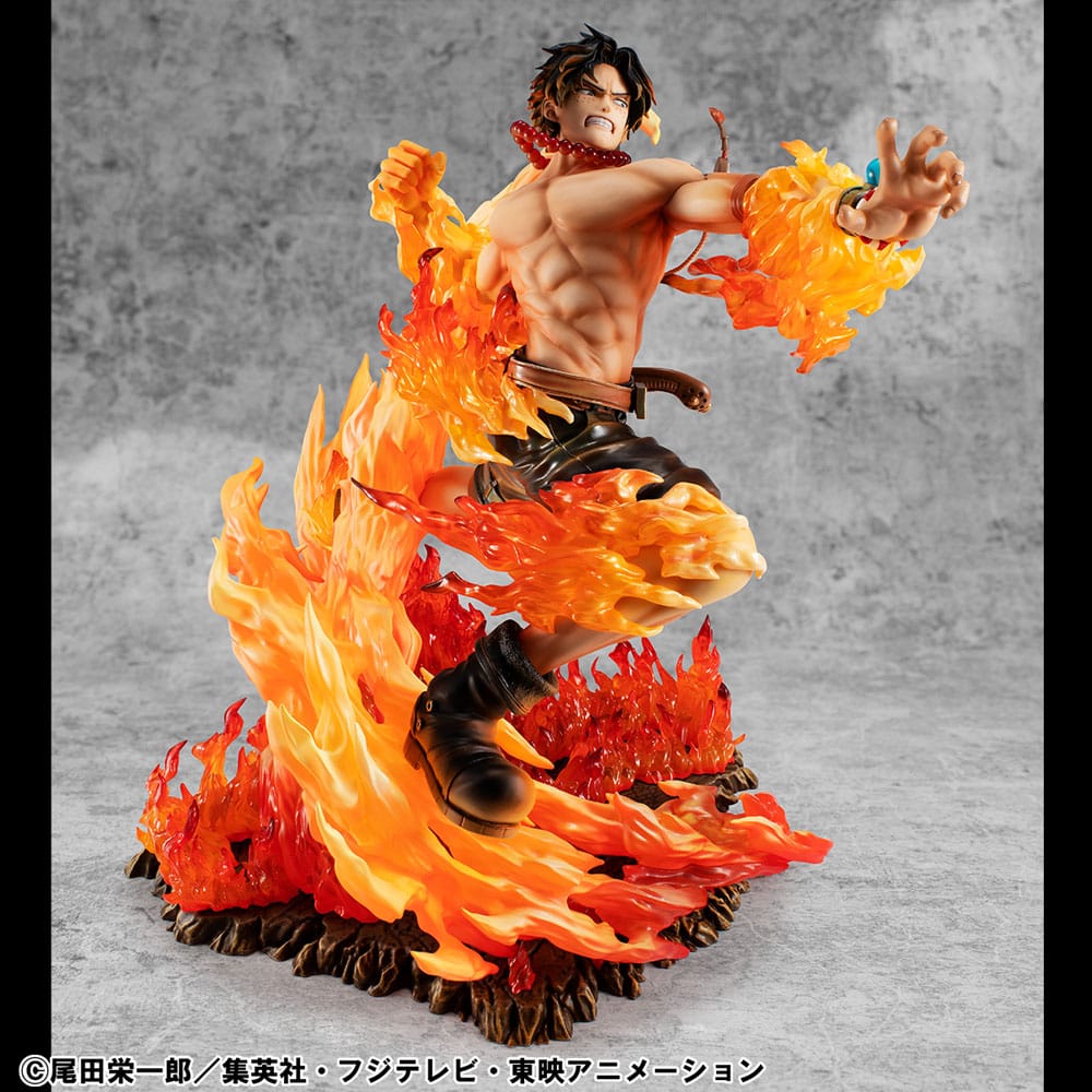 One Piece POP NEO-Maximum PVC Statue Portgas D. Ace 15th Anniversary Super Limited Reprint Ver. 23 cm