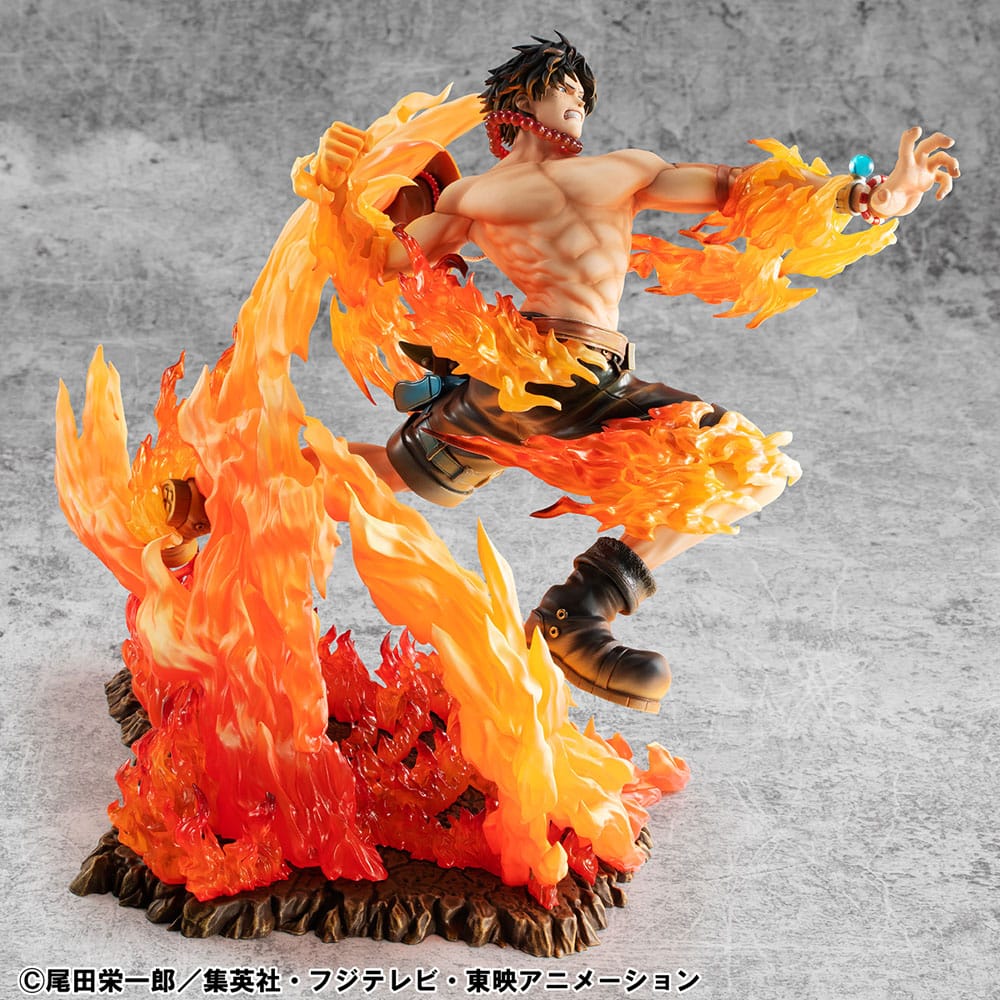 One Piece POP NEO-Maximum PVC Statue Portgas D. Ace 15th Anniversary Super Limited Reprint Ver. 23 cm