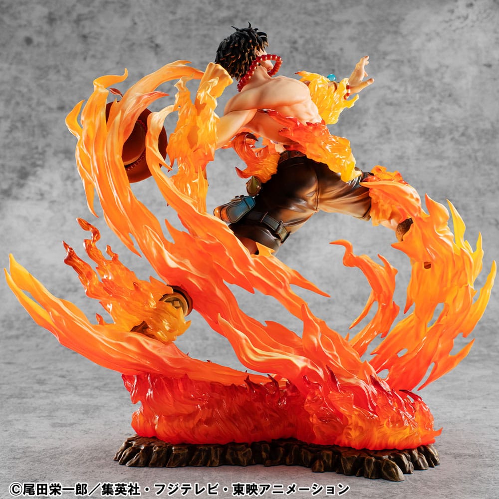 One Piece POP NEO-Maximum PVC Statue Portgas D. Ace 15th Anniversary Super Limited Reprint Ver. 23 cm