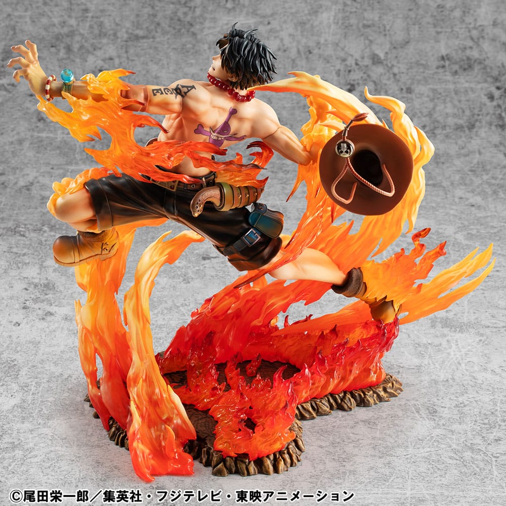 One Piece POP NEO-Maximum PVC Statue Portgas D. Ace 15th Anniversary Super Limited Reprint Ver. 23 cm