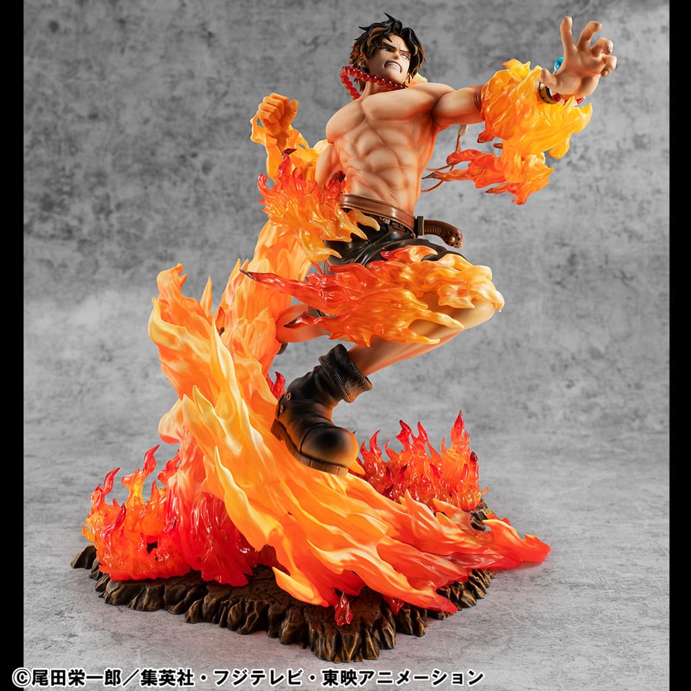 One Piece POP NEO-Maximum PVC Statue Portgas D. Ace 15th Anniversary Super Limited Reprint Ver. 23 cm