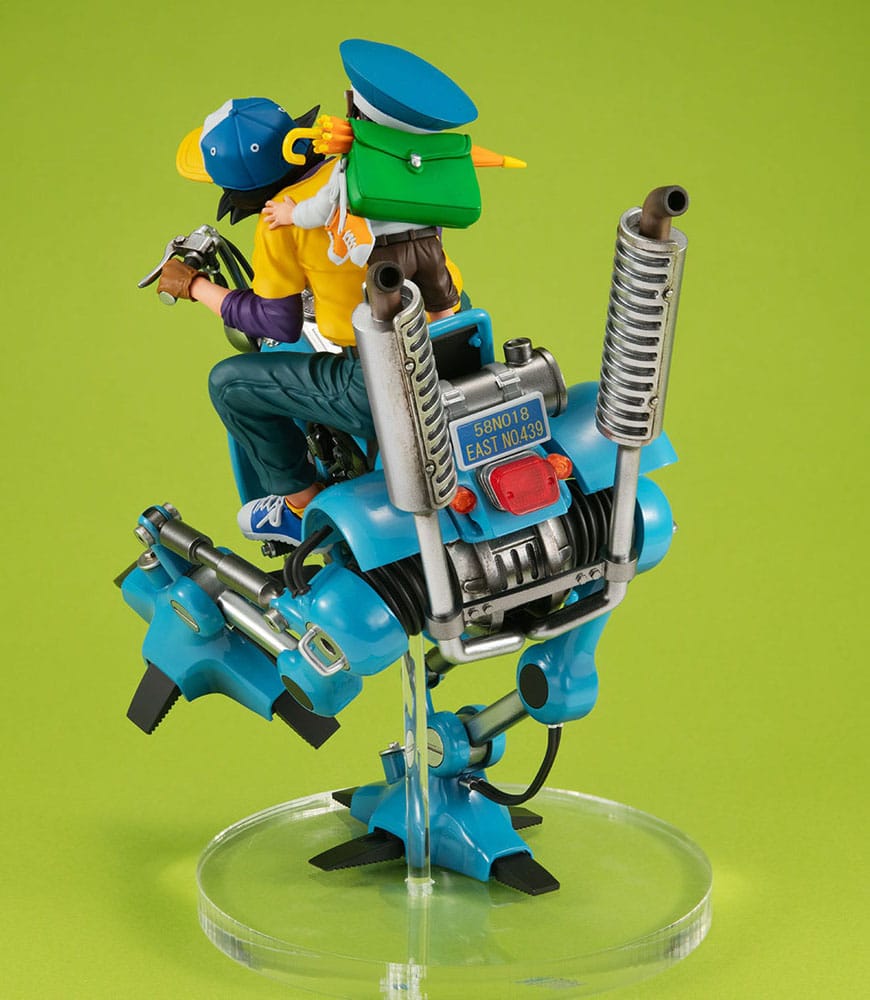 Dragonball Z Desktop Real McCoy EX PVC Diorama Son Goku &amp; Son Gohan &amp; Robot with two legs 20 cm