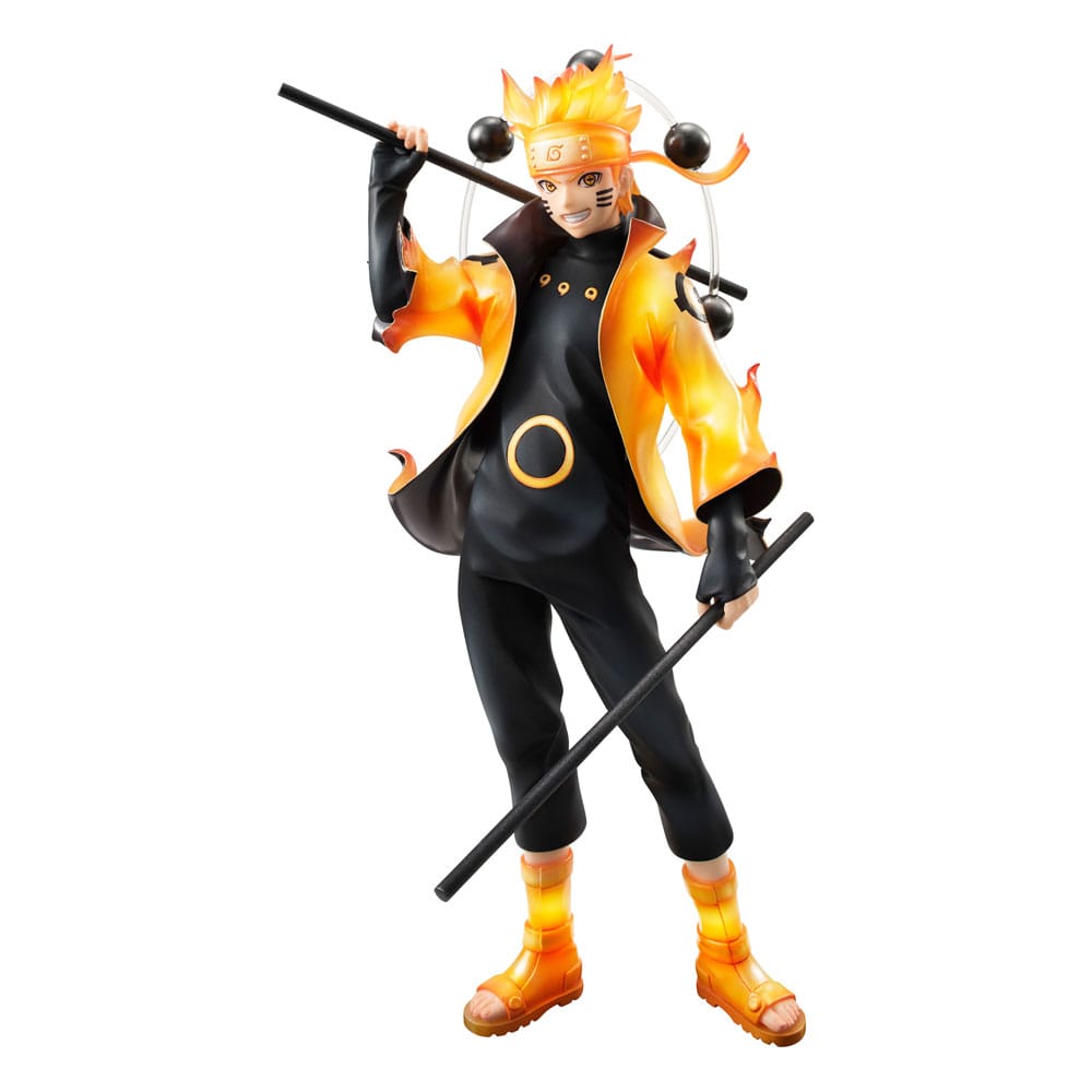 Naruto Shippuden GEM Series PVC Statue Naruto Uzumaki Six Paths Sage Mode 15th Anniversary Ver. 22 cm