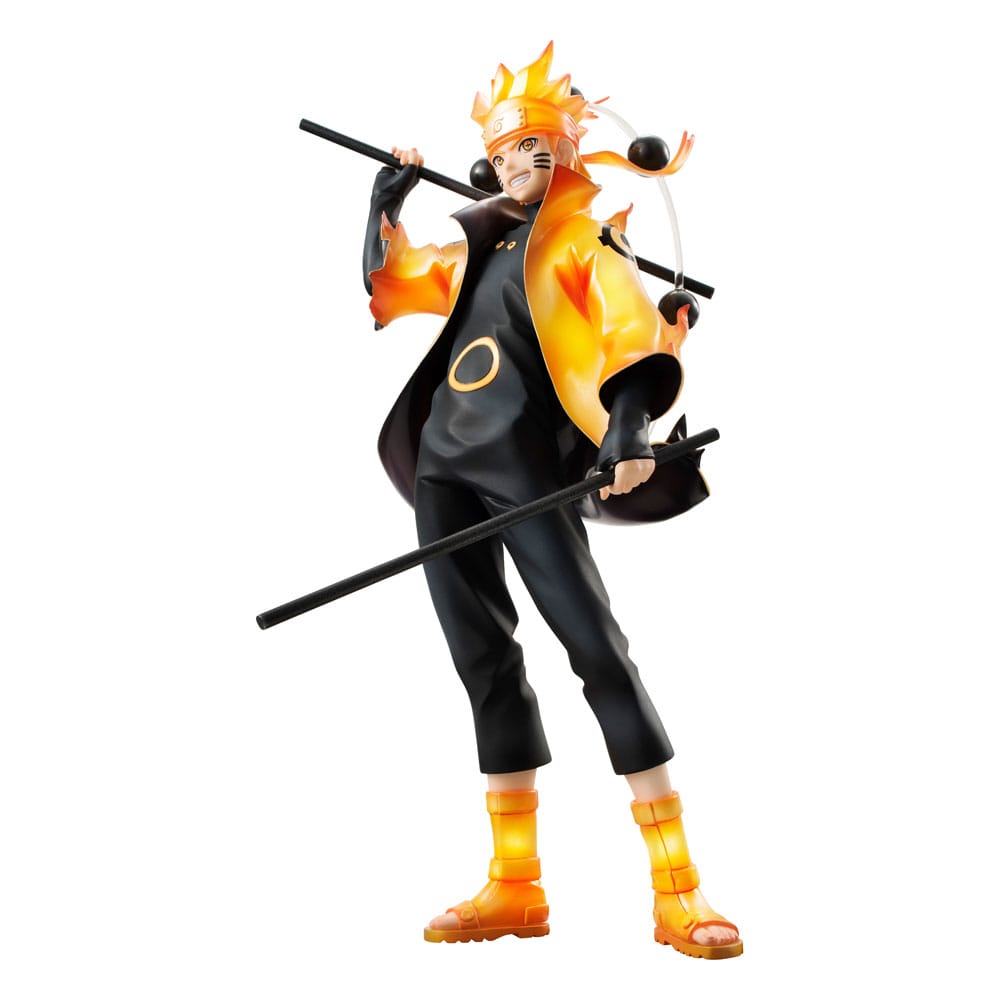 Naruto Shippuden GEM Series PVC Statue Naruto Uzumaki Six Paths Sage Mode 15th Anniversary Ver. 22 cm