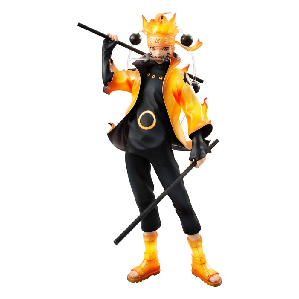 Naruto Shippuden GEM Series PVC Statue Naruto Uzumaki Six Paths Sage Mode 15th Anniversary Ver. 22 cm