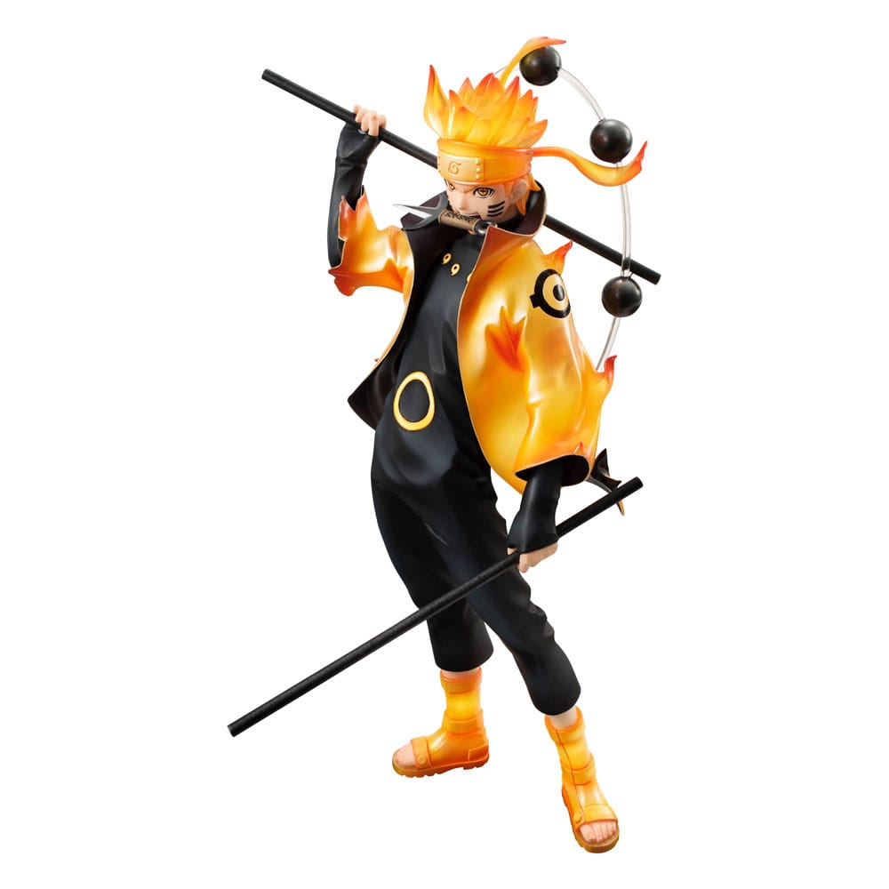 Naruto Shippuden GEM Series PVC Statue Naruto Uzumaki Six Paths Sage Mode 15th Anniversary Ver. 22 cm