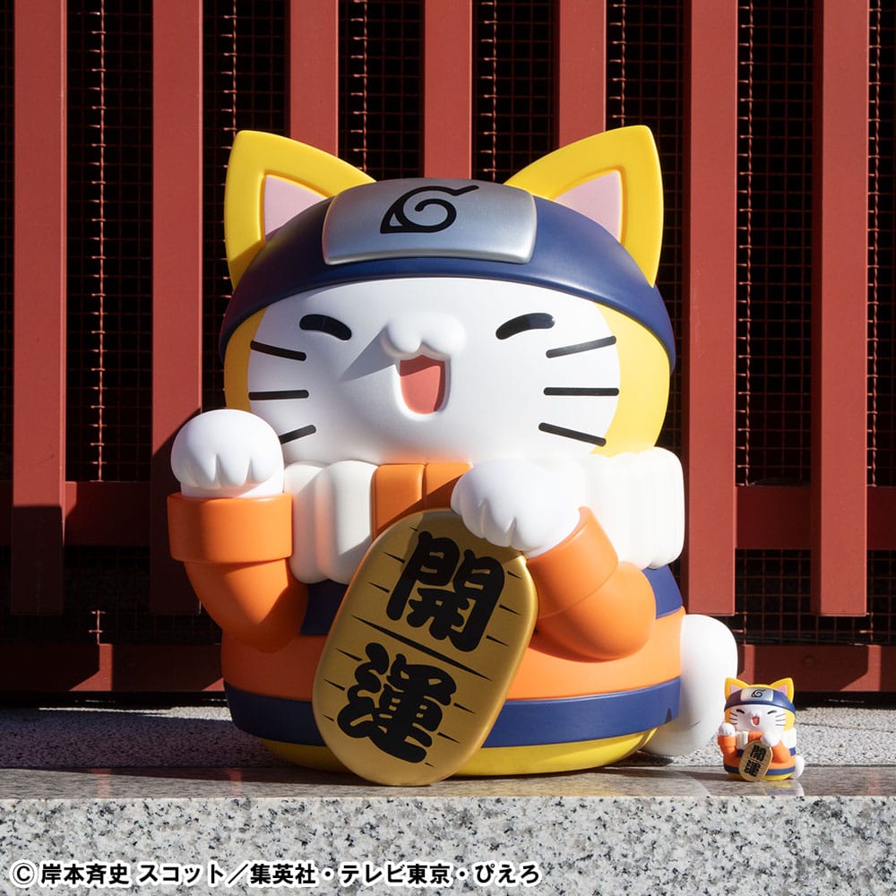 Naruto Shippuden Mega Cat Project Nyanto! The Big Nyaruto Series Trading Figure Nyaruto Fortune Cats Giant Ver. 34 cm