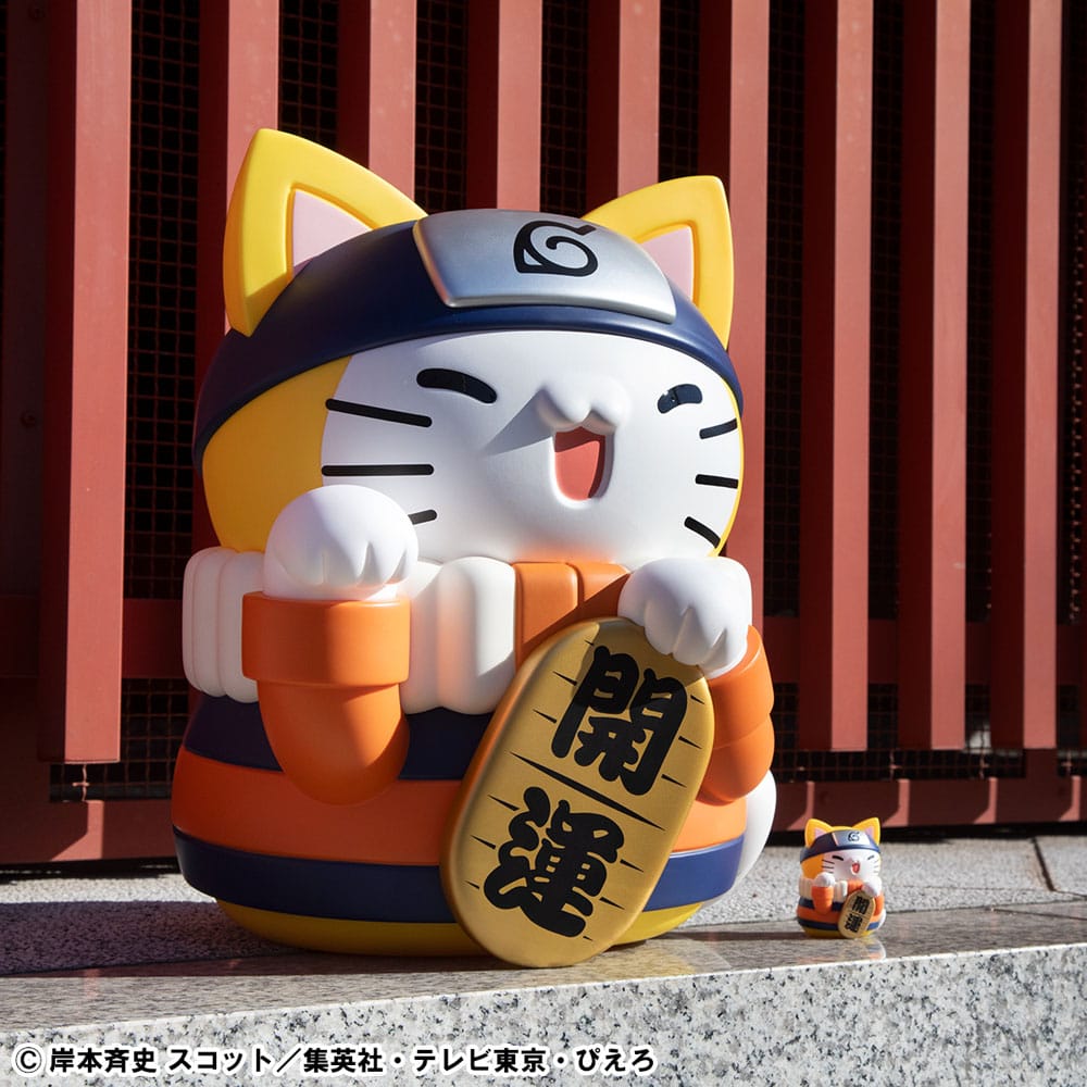 Naruto Shippuden Mega Cat Project Nyanto! The Big Nyaruto Series Trading Figure Nyaruto Fortune Cats Giant Ver. 34 cm