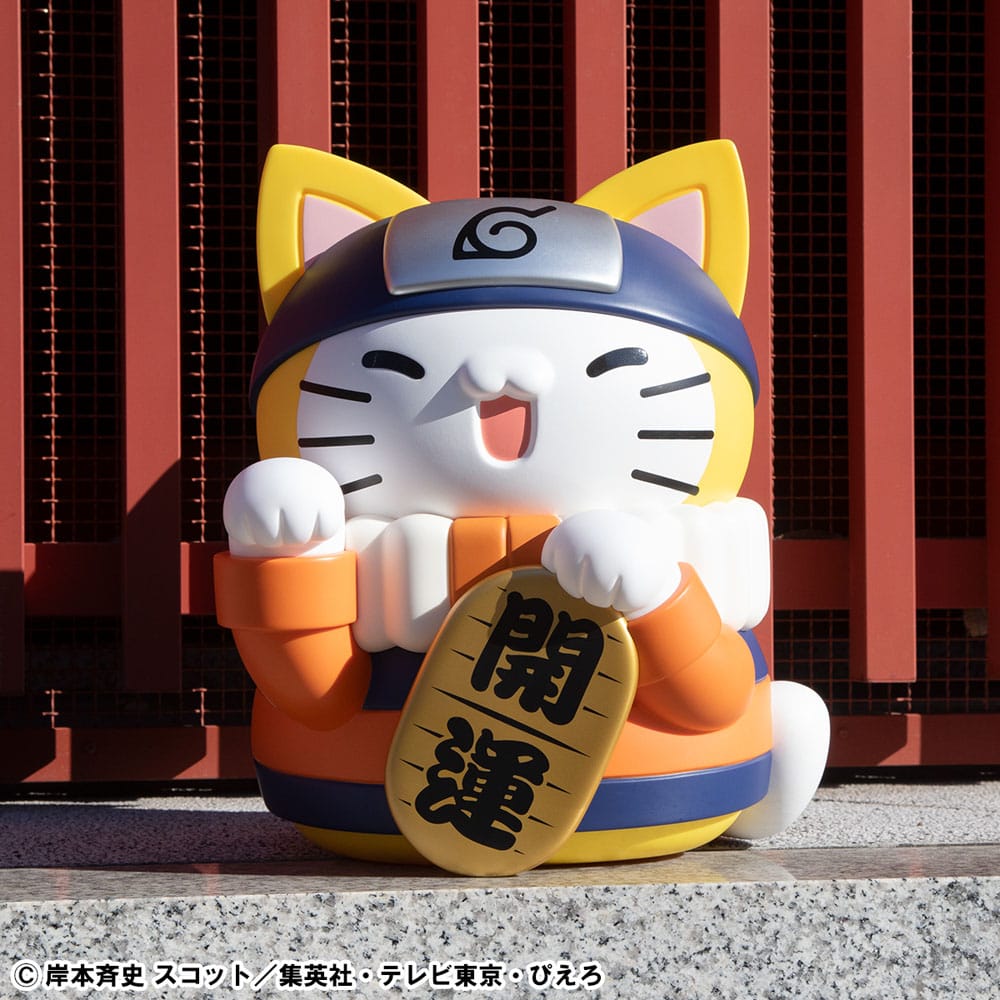 Naruto Shippuden Mega Cat Project Nyanto! The Big Nyaruto Series Trading Figure Nyaruto Fortune Cats Giant Ver. 34 cm