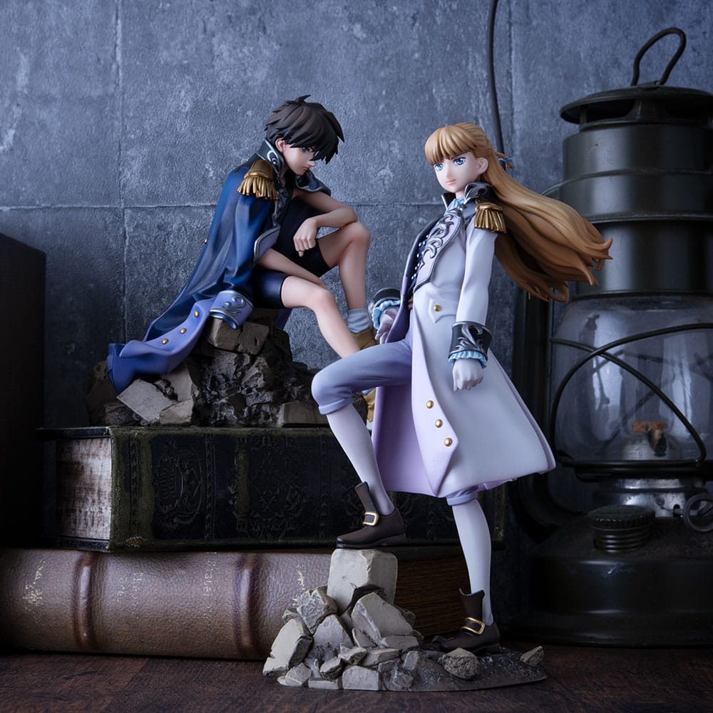 Mobile Suit Gundam Wing Alpha x Omega PVC Statue 1/8 Heero Yuy &amp; Relena Peacecraft Set 30th Anniversary Repaint Ver. 14 cm