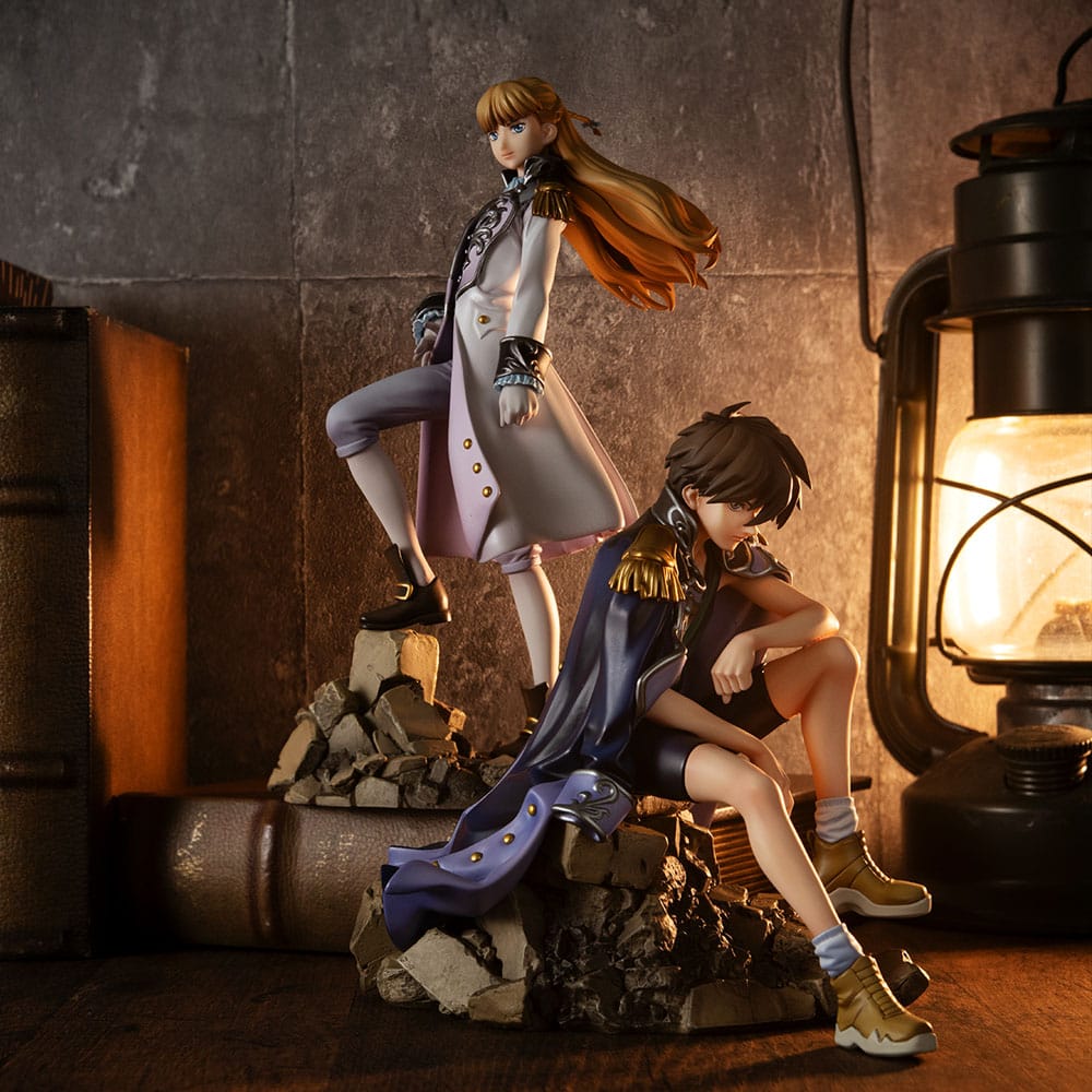 Mobile Suit Gundam Wing Alpha x Omega PVC Statue 1/8 Heero Yuy &amp; Relena Peacecraft Set 30th Anniversary Repaint Ver. 14 cm