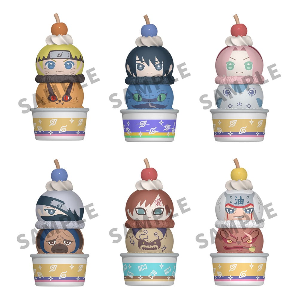 Naruto Shippuden Tsumichen Stack up &amp; Change Trading Figure Confezione da 6 8 cm (con regalo)