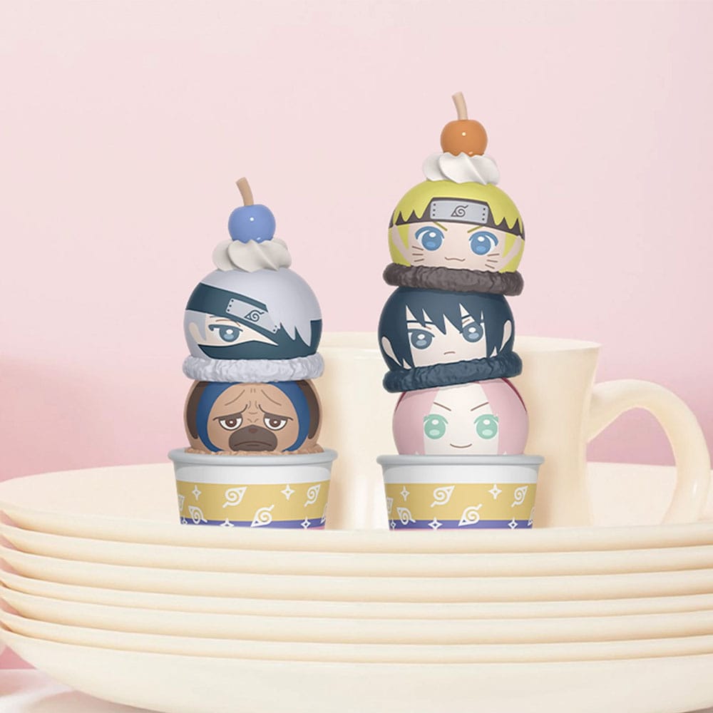 Naruto Shippuden Tsumichen Stack up &amp; Change Trading Figure Confezione da 6 8 cm (con regalo)