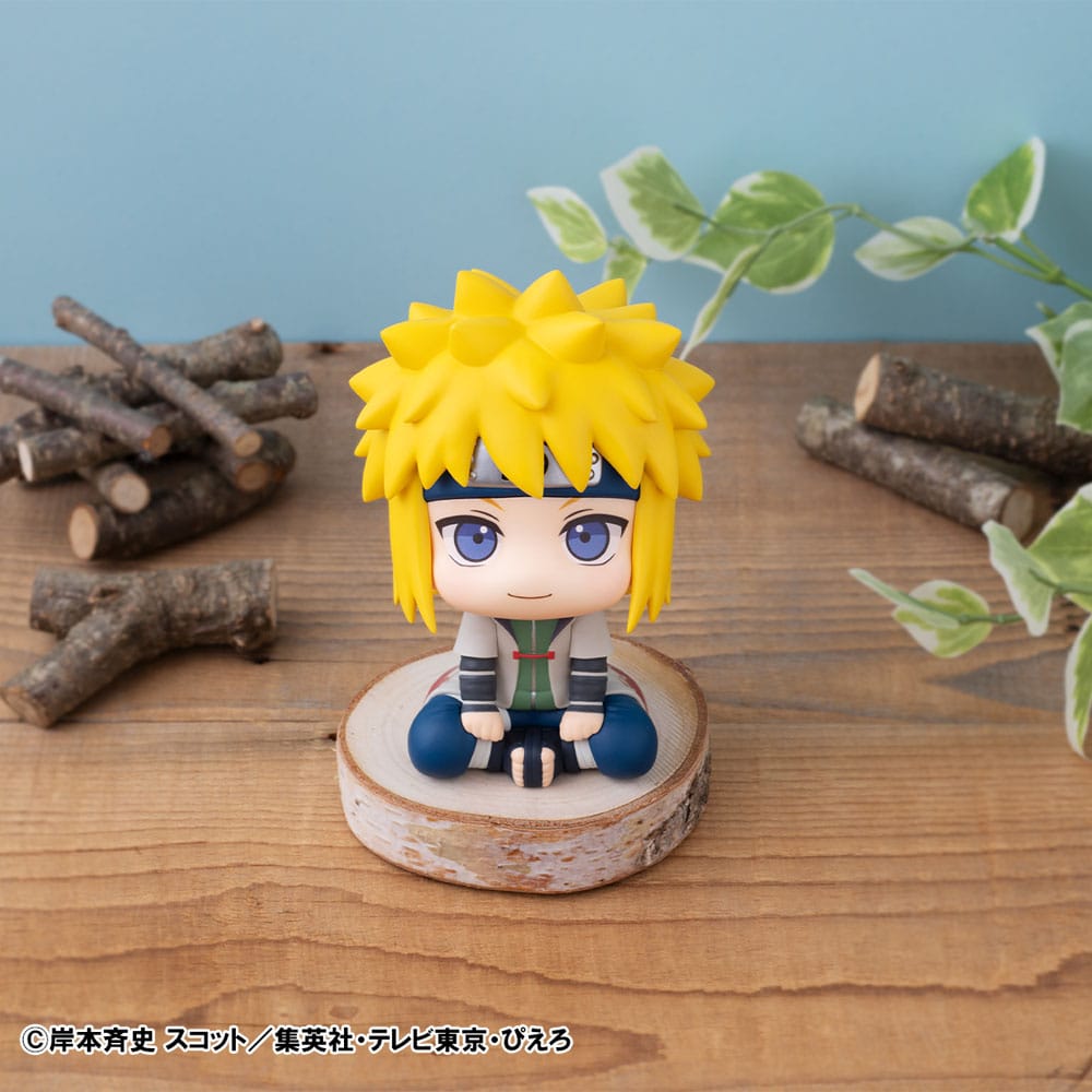 Naruto Shippuden Look Up PVC Statue Naruto Uzumaki Six Paths Sage Mode &amp; Minato Namikaze 11 cm (with gift)