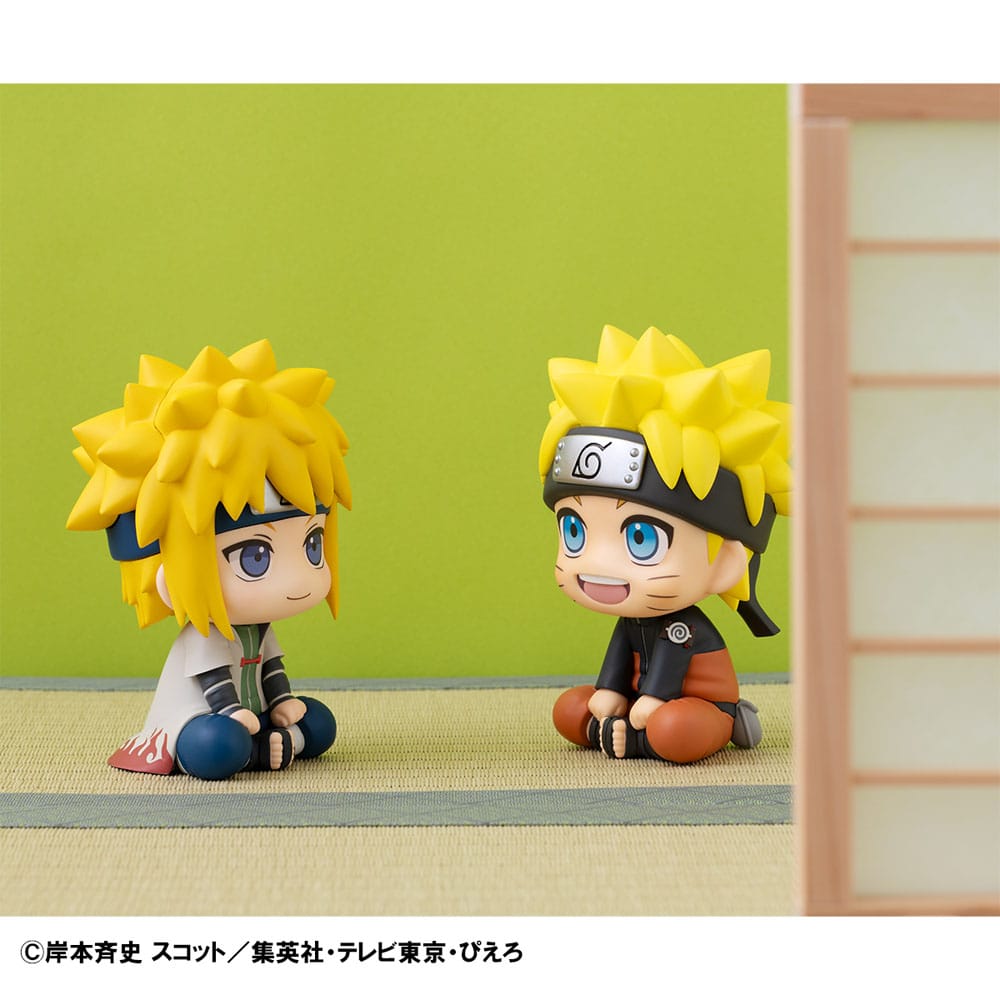 Naruto Shippuden Look Up PVC Statue Naruto Uzumaki Six Paths Sage Mode &amp; Minato Namikaze 11 cm (with gift)