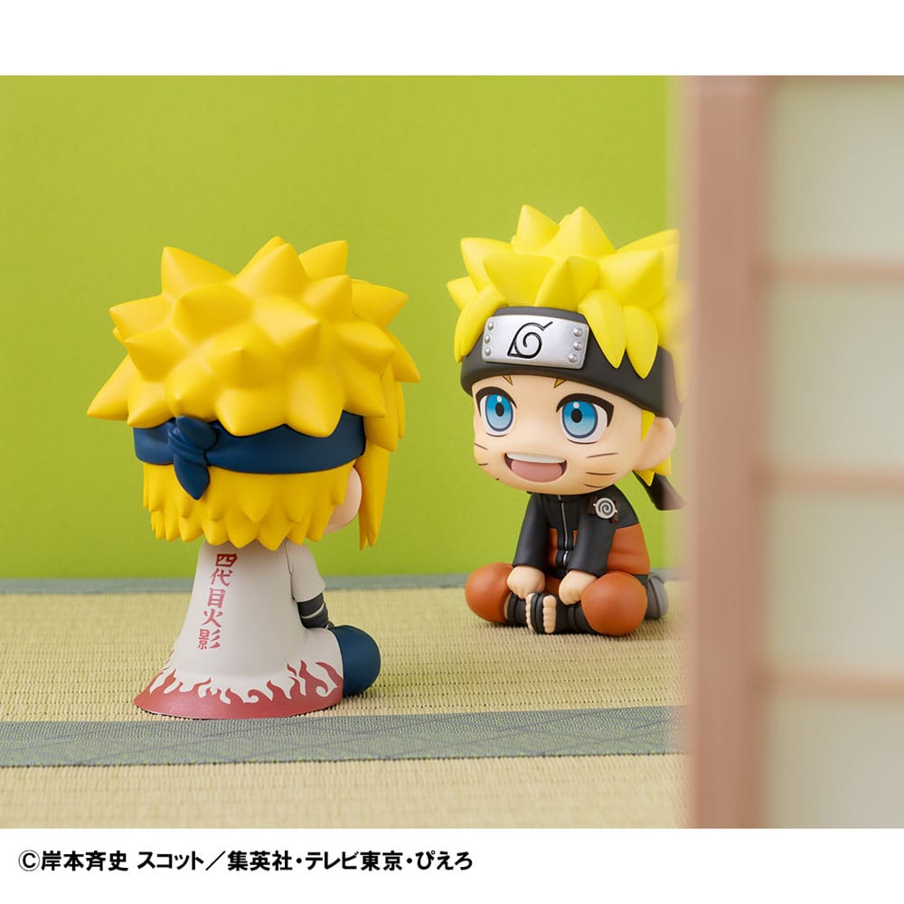 Naruto Shippuden Look Up PVC Statue Naruto Uzumaki Six Paths Sage Mode &amp; Minato Namikaze 11 cm (with gift)