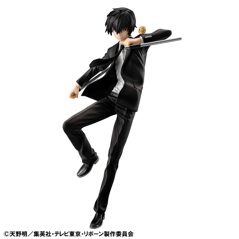Katekyo Hitman Reborn! GEM Series PVC Statue Tsunayoshi Sawada &amp; Kyoya Hibari &amp; Reborn Set 21 cm