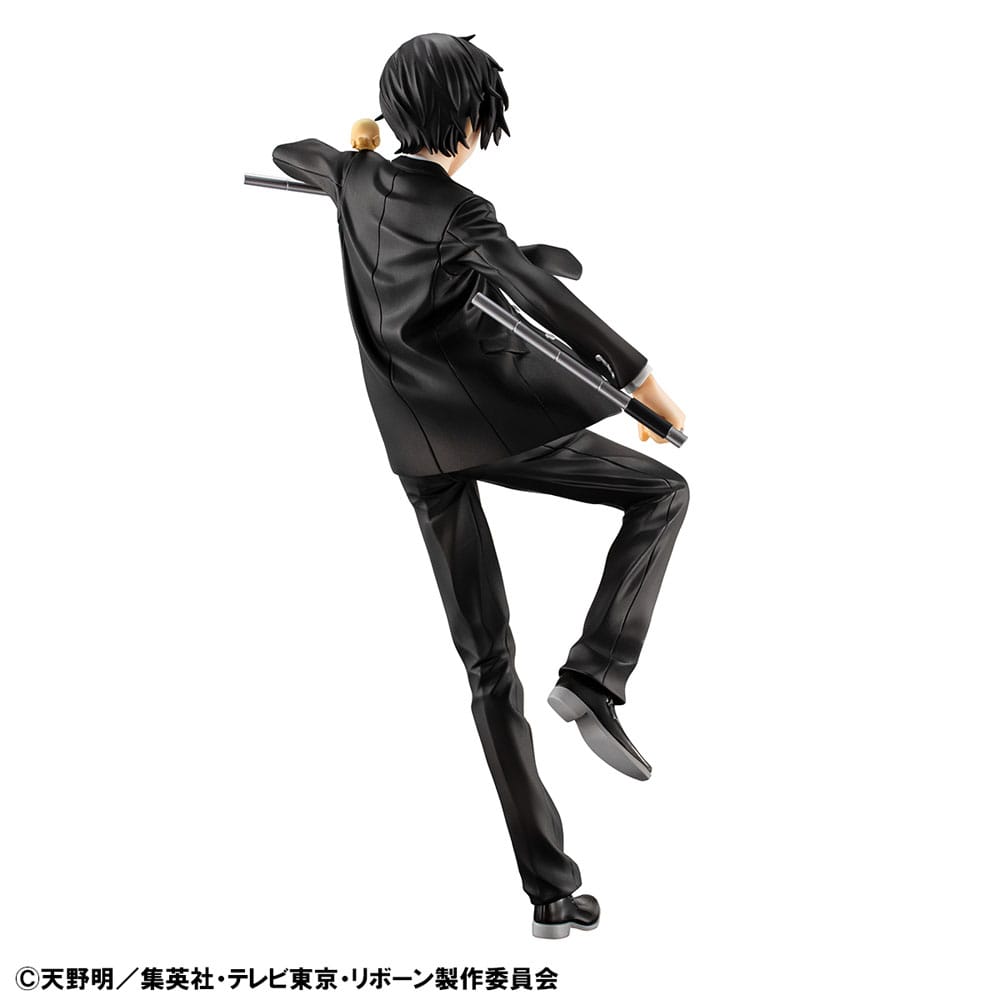 Katekyo Hitman Reborn! GEM Series PVC Statue Tsunayoshi Sawada &amp; Kyoya Hibari &amp; Reborn Set 21 cm