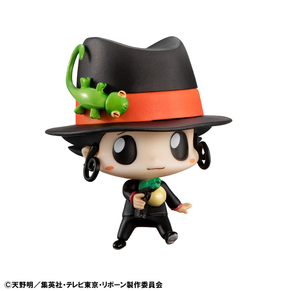 Katekyo Hitman Reborn! GEM Series PVC Statue Tsunayoshi Sawada &amp; Kyoya Hibari &amp; Reborn Set 21 cm