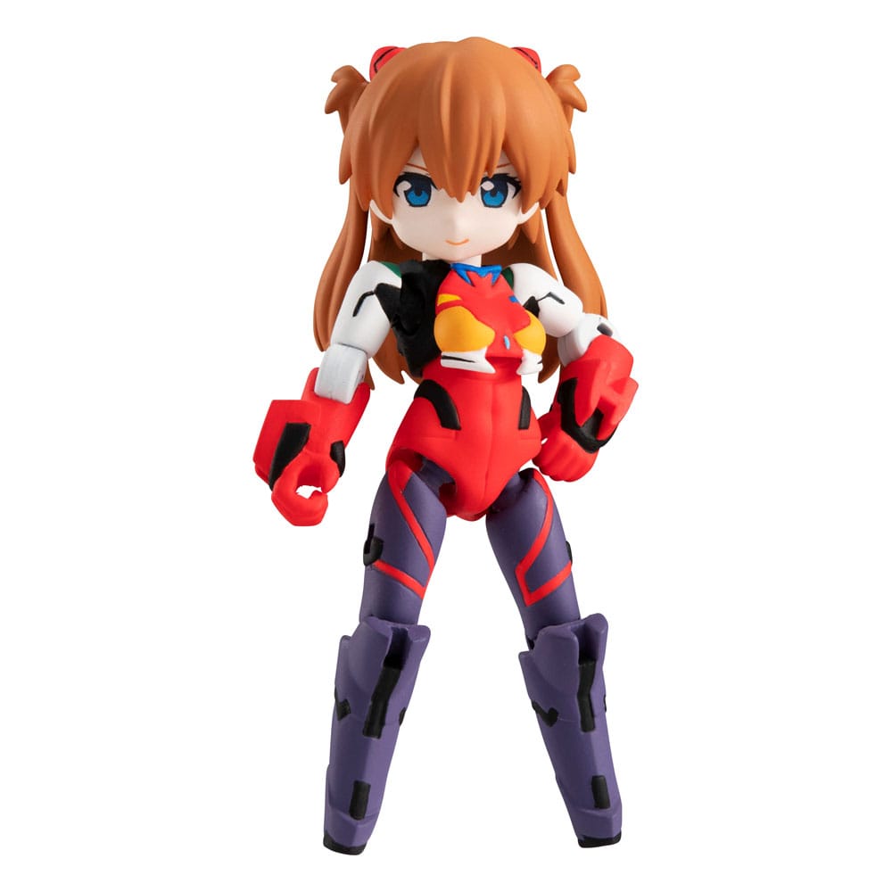 Evangelion Desktop Army Figures Shikinami Asuka Langley &amp; Evangelion 2 8 - 15 cm