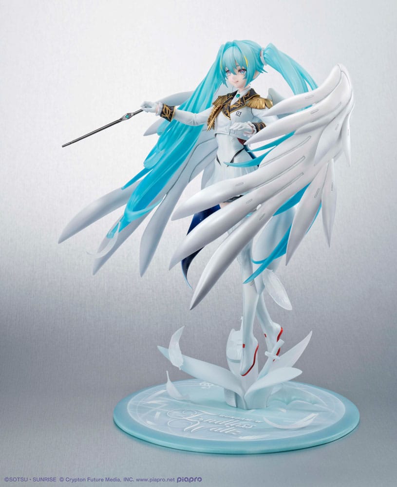 Mobile Suit Gundam x Hatsune Miku Lucrea PVC Statue Hatsune Miku x Wing Gundam Zero EW 45th Anniversary 27cm