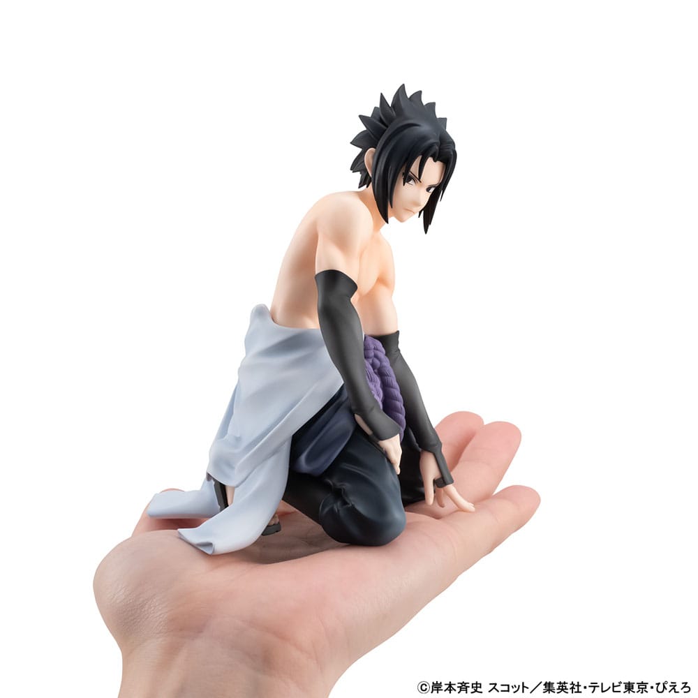 Naruto Shippuden G.E.M. Series PVC Statue Sasuke Palm Size 12 cm