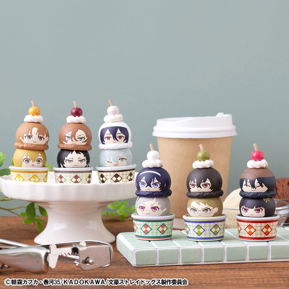 Bungo Stray Dogs Tsumichen Stack up &amp; Change Trading Figure 6-Pack 8 cm (with gift)
