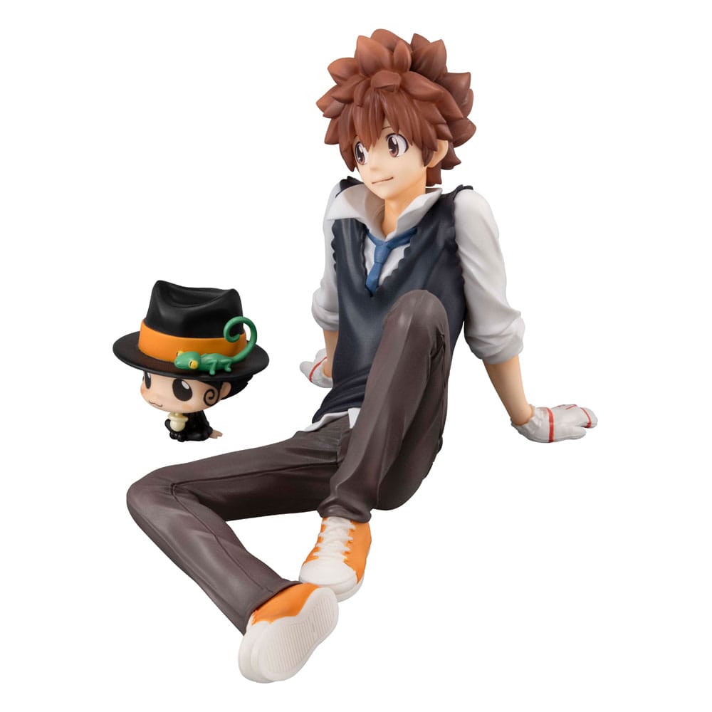 Katekyo Hitman Reborn! G.E.M. Series PVC Statue Tsuna & Reborn Palm Size 9 cm