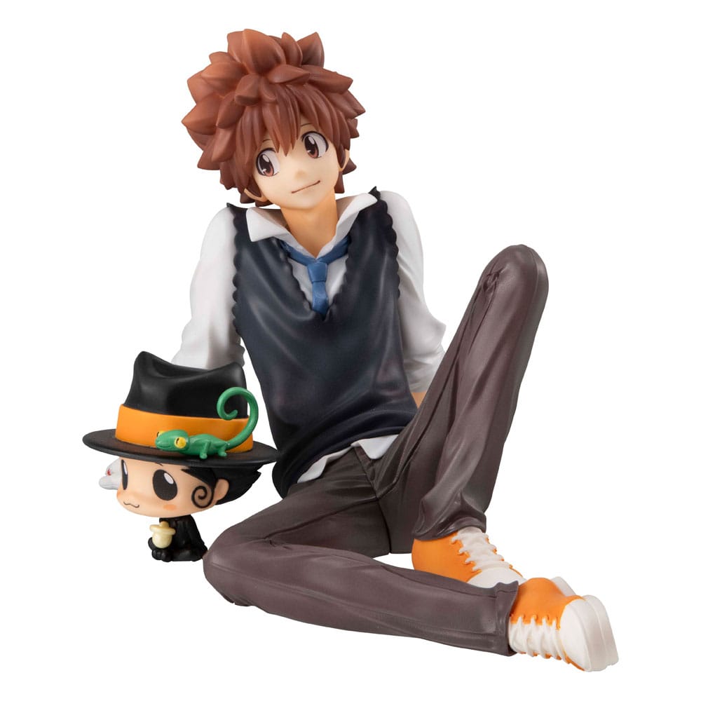 Katekyo Hitman Reborn! G.E.M. Series PVC Statue Tsuna & Reborn & Hibari & Hibird Palm Size Set 8 cm