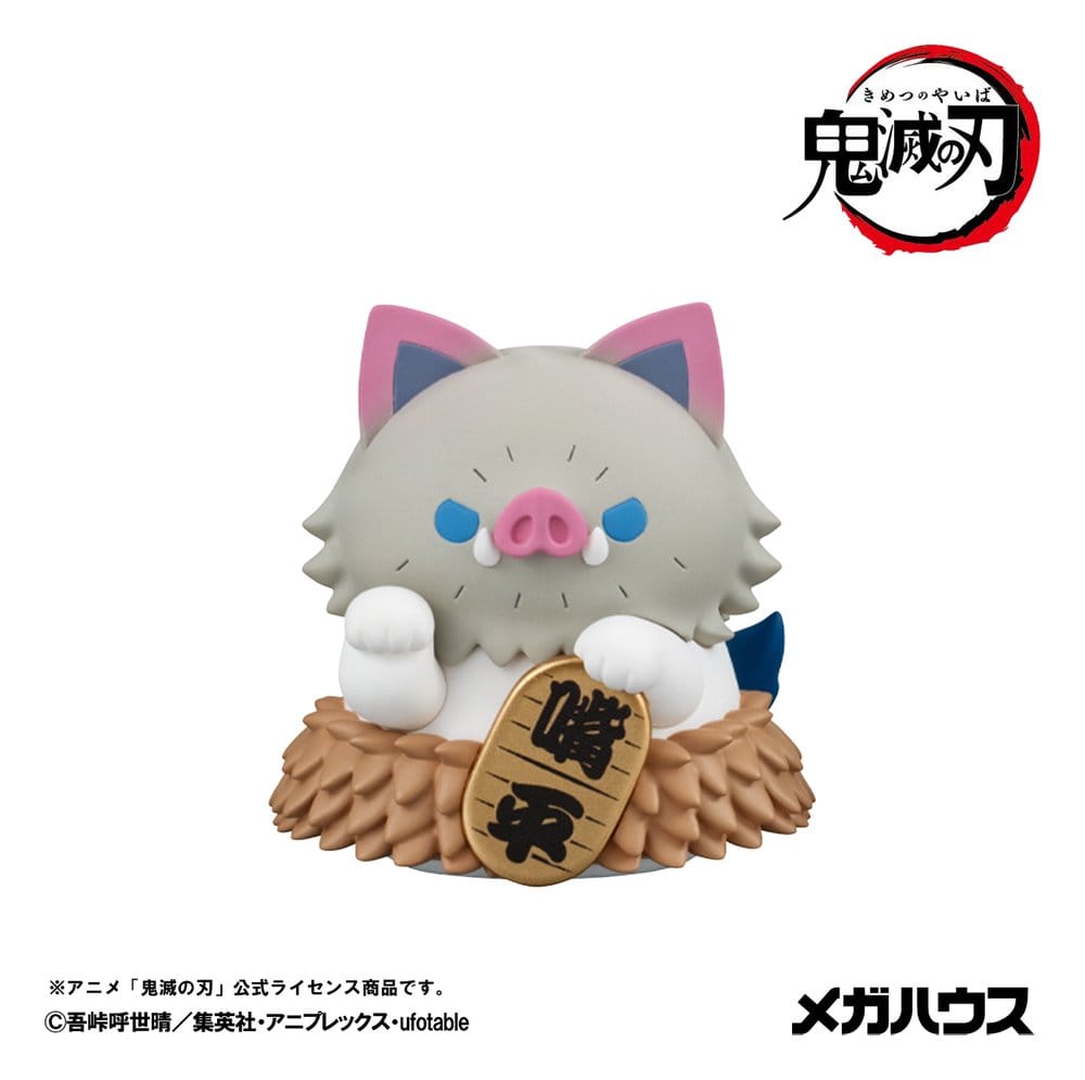 Demon Slayer: Kimetsu no Yaiba Mega Cat Project PVC Figures 8-Pack 6 cm (with gift)