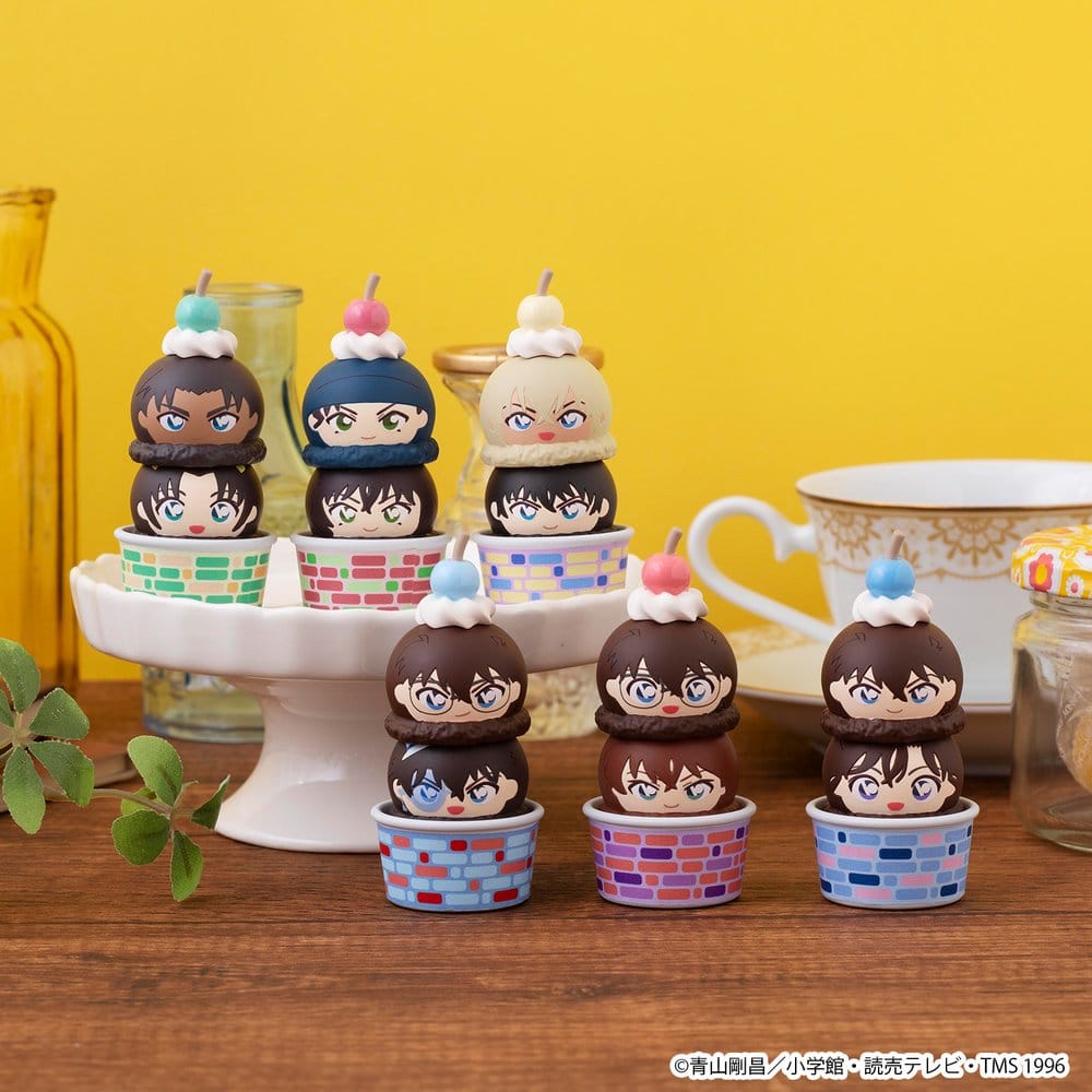Detective Conan Tsumichen Stack up & Change Mini Figures 6-Pack 8 cm (with gift)