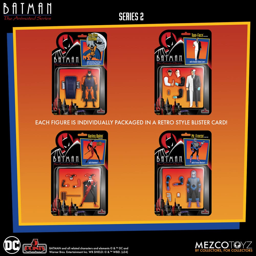 Batman: The Animated Series 2 5 Punti Action Figures Deluxe Box Set 9 cm