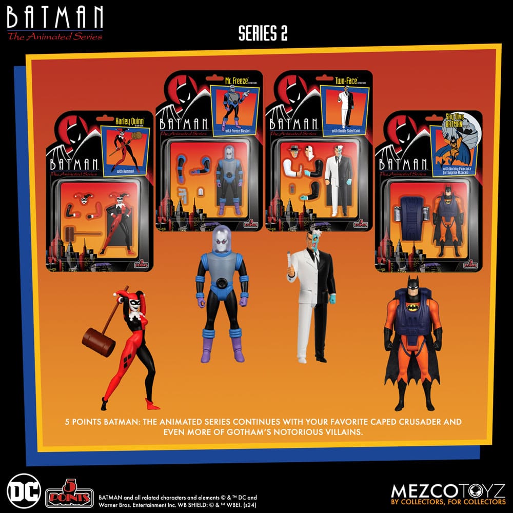 Batman: The Animated Series 2 5 Punti Action Figures Deluxe Box Set 9 cm