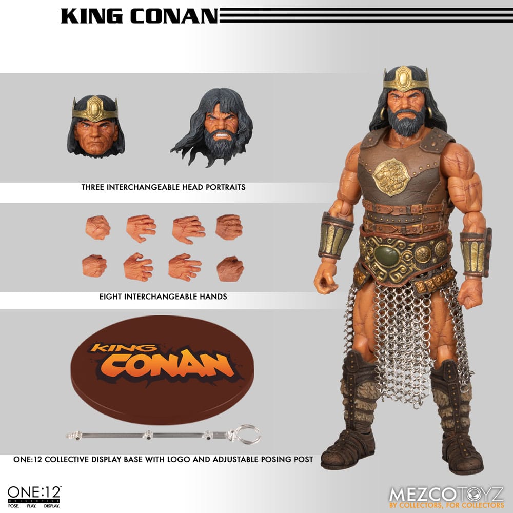 Conan the Barbarian Action Figure 1/12 King Conan 17 cm