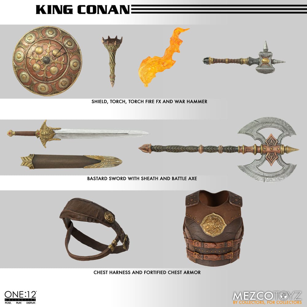 Conan the Barbarian Action Figure 1/12 King Conan 17 cm