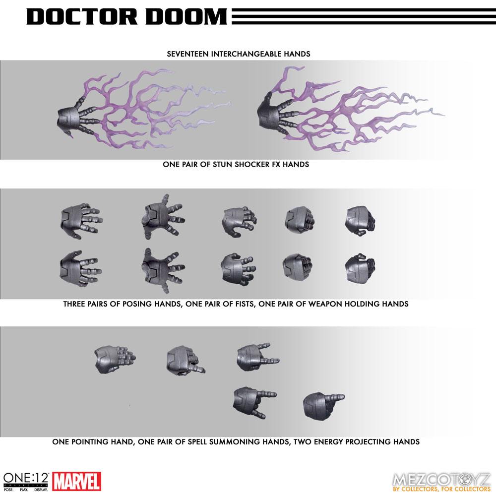 Marvel Action Figure 1/12 Doctor Doom 17 cm