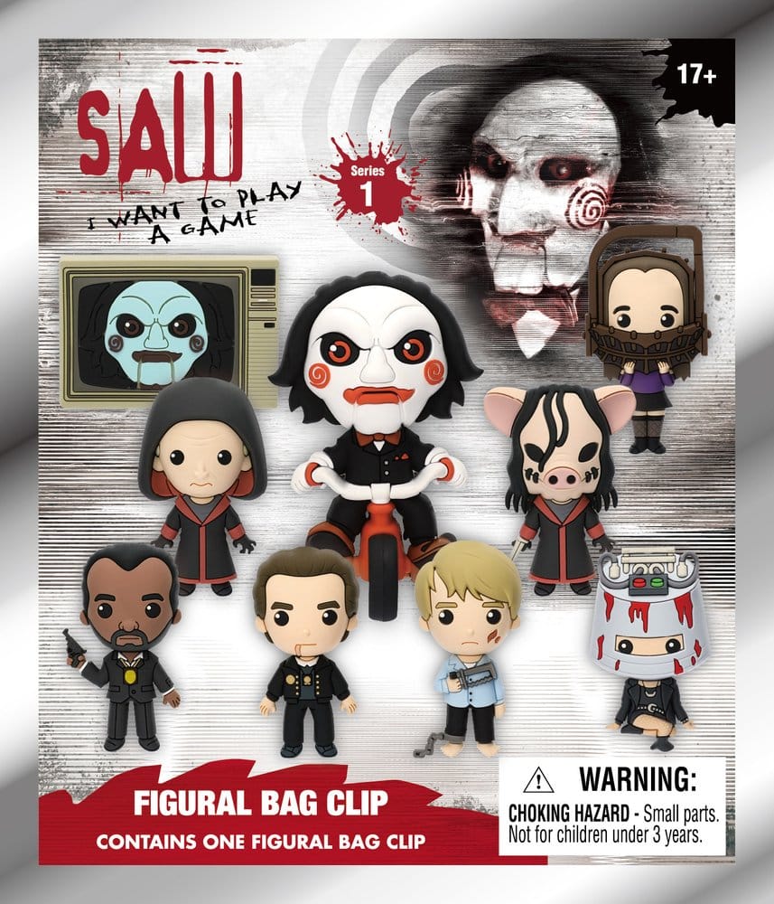 Saw 3D PVC Bag Clips Series 1 Blind Bag Display (24)