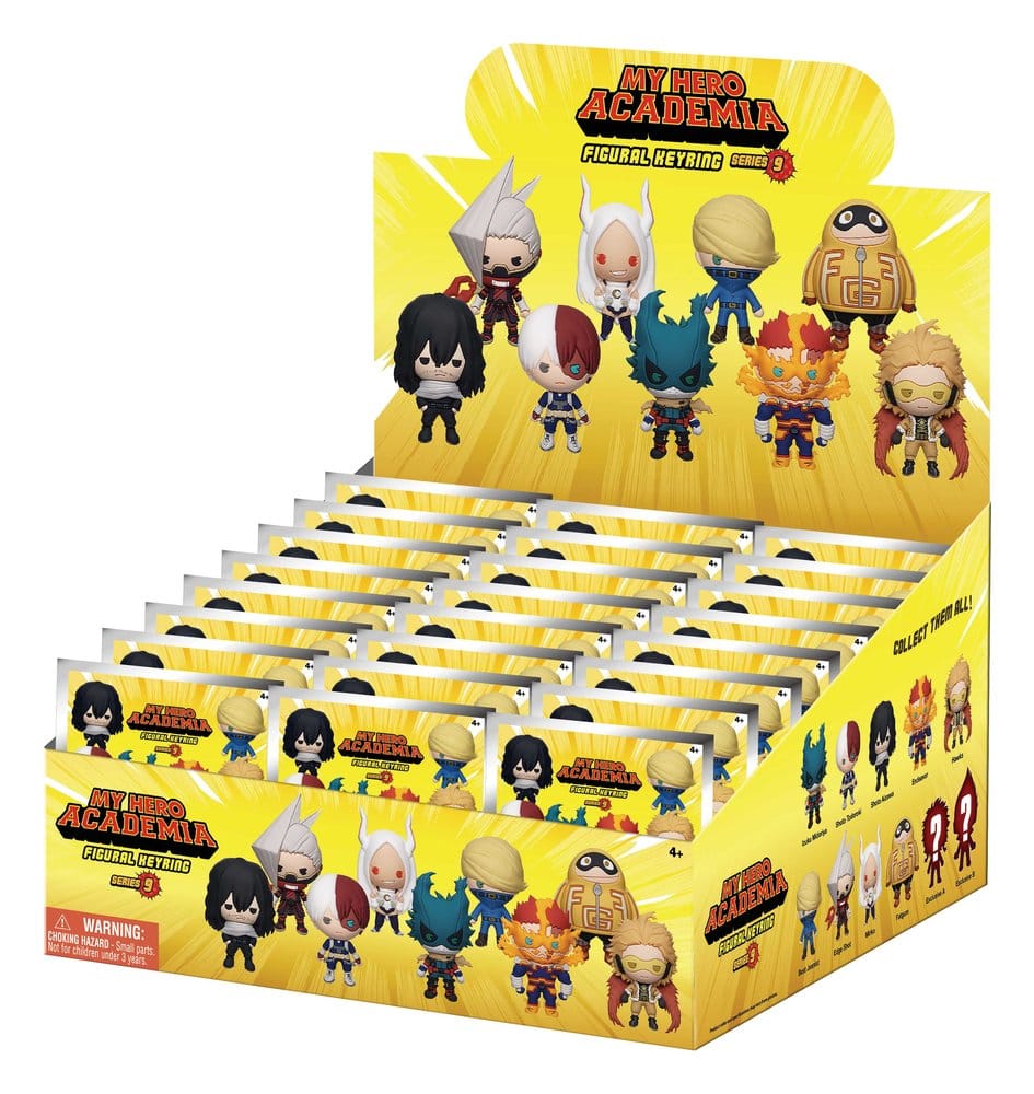My Hero Academia 3D PVC Bag Clips Series 9 Blind Bag Display (24)