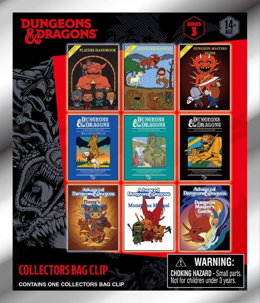 Dungeons & Dragons Classic 3D PVC Bag Clips Series 3 Blind Bag Display (24)